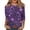 Light Purple #030, variant on Mardi Gras Shirts Womens Sparkly Crew Neck Party Blouse 3/4 Sleeve Sequins Gold Tunic Tops Vermilion L