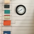 thumbnail image 4 of 12" Retro Wall Clock, Silent Non Ticking Battery Operated Movement, Black, 4 of 5