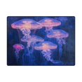 thumbnail image 2 of BZSMCE Vintage Area Rugs Purple Jellyfish Creative Area For Home, 2 of 7