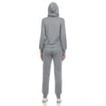 thumbnail image 3 of White Mark Women's French Terry Hoodie and Jogger Lounge Set, 3 of 5