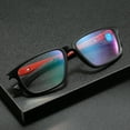 thumbnail image 5 of 3 Pairs of Men's Blue Light Blocking Sports Red Reading Glasses 2.50 Ultra-light Two-tone Presbyopic Glasses Square Readers +2.50, 5 of 5