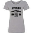 thumbnail image 3 of Inktastic Wyoming Awesome Since 1890 Women's T-Shirt, 3 of 5