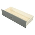 thumbnail image 3 of Full/Twin Wood Frame Platform Bed with 2 Drawers Grey Twin, 3 of 5