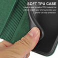 thumbnail image 3 of Dteck for Samsung Galaxy A13 4G Case PU Leather Flip 1 Wallet with 3 Card Slots Cover With Strap 360 Cover Protection Anti Drop Anti Scratch Magnetic Cover for Samsung Galaxy A13 4G, Green, 3 of 6