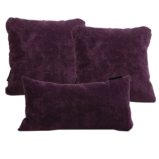 Set de 3 CojÍnes Decorativos (2 Cuadrados Grandes + 1 Rectangular) DICASA Velvet