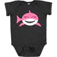 thumbnail image 3 of Inktastic Cute Pink Shark Boys or Girls Baby Bodysuit, 3 of 5