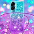 thumbnail image 4 of Funda para Honor 90 Lite 5G Brillantina Líquida Divertida Reluciente y con Cristales en Movimiento Cuerpo Cruzado con Cordón Ajustable, 4 of 5