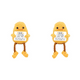 thumbnail image 1 of Lindo Pato Tejido A Mano Con Tarjeta para Del (Mom Duck), 1 of 7