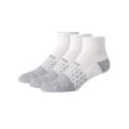thumbnail image 2 of Hanes Absolute Active Men’s Cushioned Ankle Socks Pack, 3-Pack, Moisture Wicking White 6-12, 2 of 2