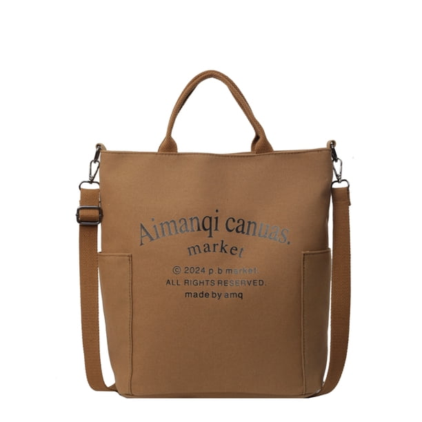 Bolso Hobo Mujer Lona Correa Ajustable para Viajes Compras Universidad