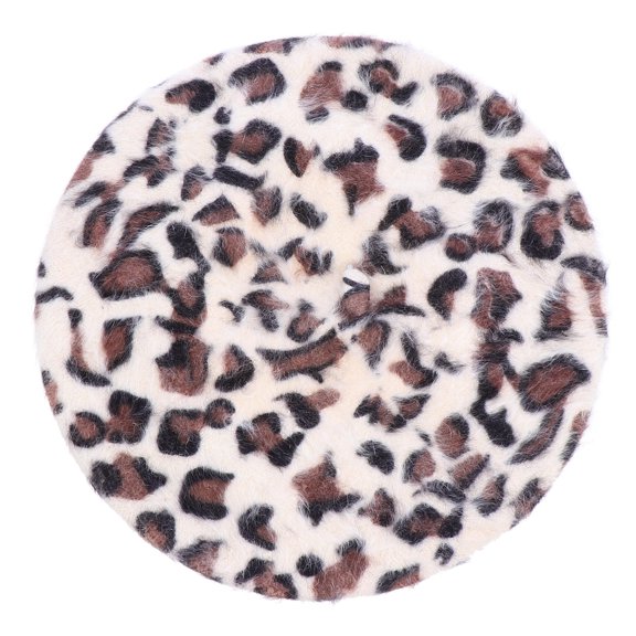 OFFIGAM Hat White Leopard Pattern 1pc 11x3.1x0.08in