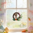 thumbnail image 3 of Gqtwoy Easter Bunny Wreath, Front Door Decoration, Festive Wall Decor, Versatile Holiday Accessory, Durable Plastic, Perfect for Easter and Thanksgiving, 3 of 6