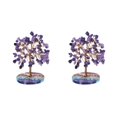 thumbnail image 4 of Decodeary Add Charm To Home Stylish Home Accents With Crystals Stones Tree Gift Choice Crystals Stones Tree Pendant purple crystal 2Set, 4 of 6