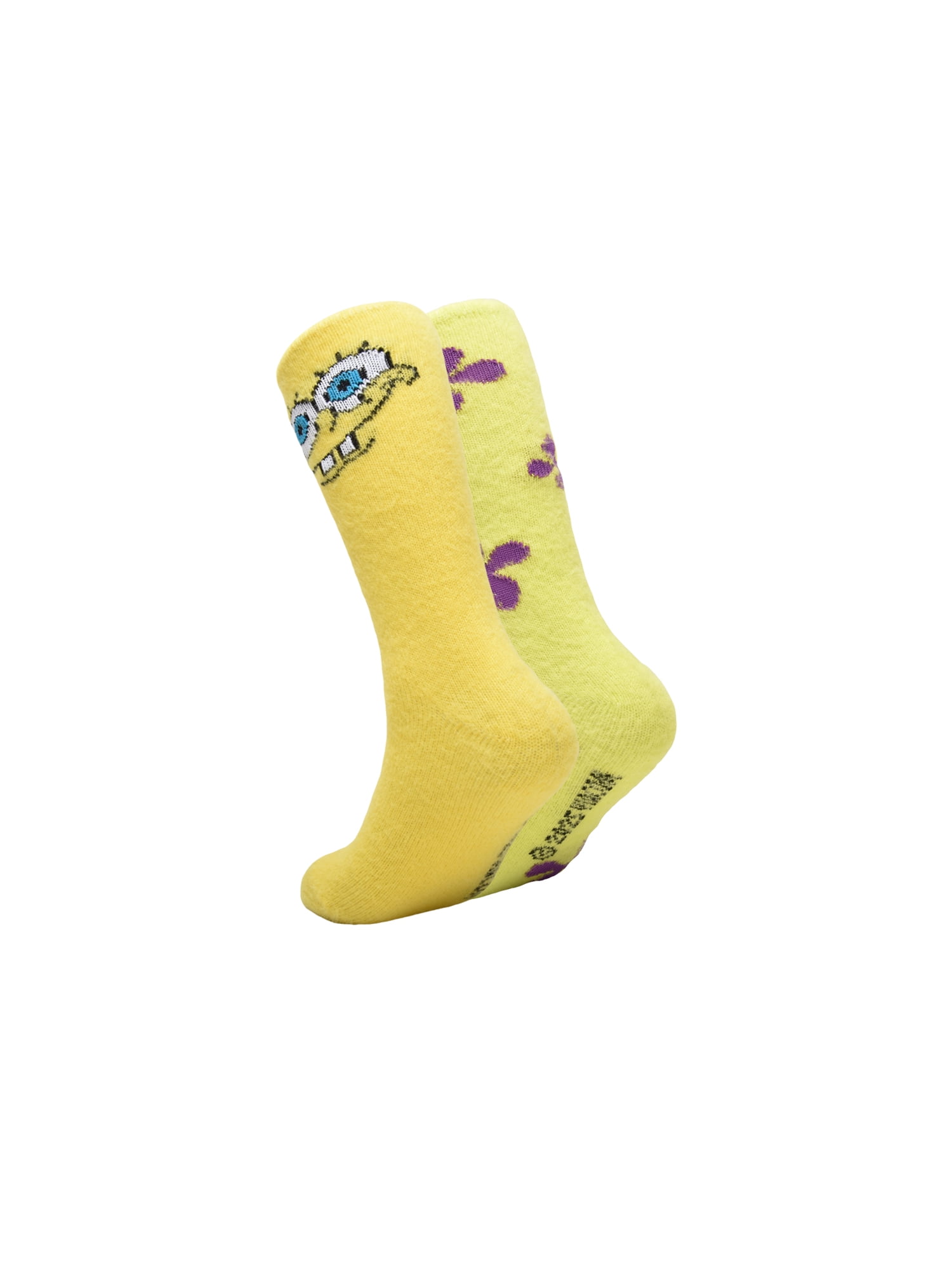 Nickelodeon SpongeBob Women's' 2-Pack Boot Socks, Shoe Size 4-10