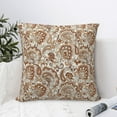 thumbnail image 4 of Honeii Indian Paisley1 Print Throw Pillow, Square Decorative Pillow Forms Soft Fluffy Plump Pillow Decorative Pillow Inserts,Couch Pillows-26"x26", 4 of 7