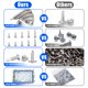 thumbnail image 4 of Kit surtido de tornillos autorroscantes, 450 piezas, acero inoxidable 410, 4 of 6