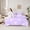 Purple White, variant on Feelyou Fashion Bowknot Kids Twin Bedding Sets 7-Piece, Kawaii Cartoon Bow-tie Bedding Comforter Set, Cute Love Heart Reversible Sheet Sets, Microfiber Bedroom Decor