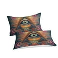 thumbnail image 3 of 2/3pcs Bedding Set All-seeing Eye Printed Comforter Cover Set Adult Newly Design Bedspreads,Queen (90"x90"), 3 of 6