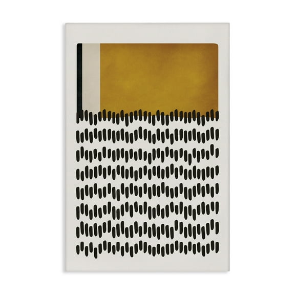 Stupell Industries Geometric Crosby Street Abstract Painting Gallery Wrapped Canvas Art Print Wall Art, 16 x 24