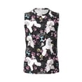thumbnail image 6 of Picia Cute Poodle Dog mens Cotton Tank Undershirts , Moisture-wicking Ribbed Tanks, Lightweight Cotton Tank Undershirts-X-Large, 6 of 8