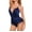 Navy, variant on Women's Nylon Jumpsuit Intimates Sexy Women Lace Satin Bodysuit Sexy Teddy Lingerie Backless Jumpsuit Underwear