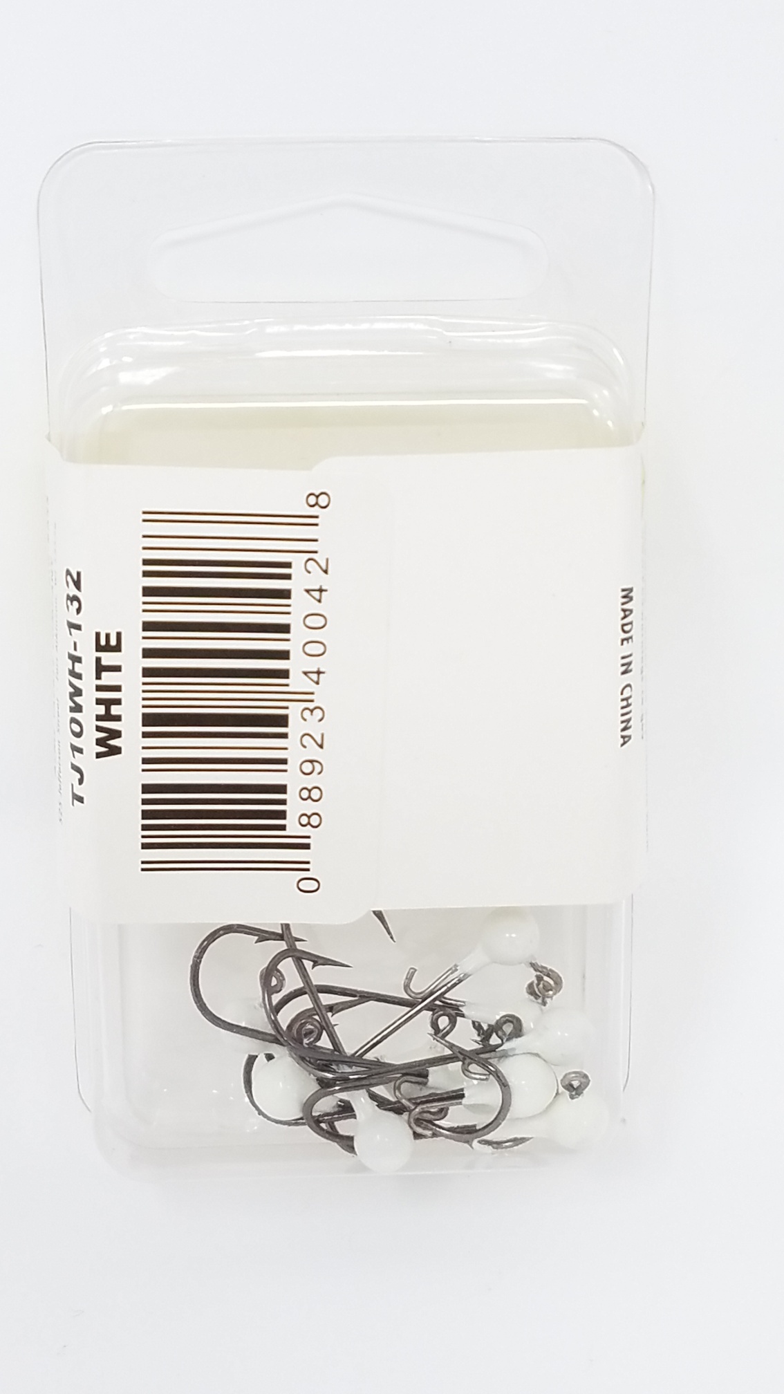 Kalins Freshwater Triple Threat Soft Plastic Fishing Jighead, 1/32 oz White, 10ct, Lake