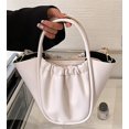 thumbnail image 3 of LinYooLi Soft Handbag for Women Fashion Ruched Basket Shoulder Bag Small Cute Soild Hobo Bag, 3 of 6