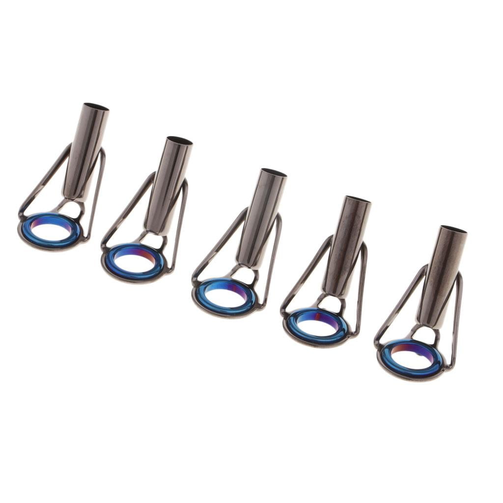5pcs Stainless Steel Fishing Rod s Tip Tops Pole Repair For All Kinds