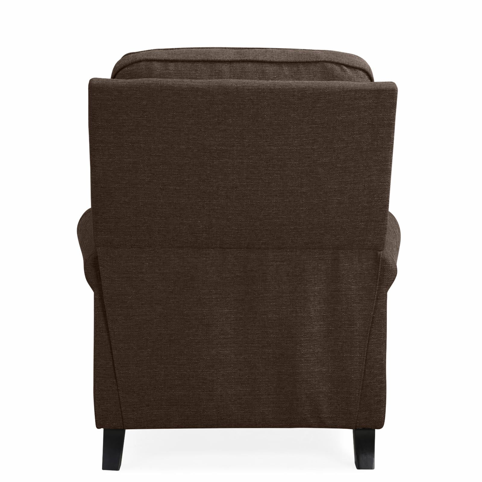 Homesvale Lincoln Push Back Recliner Chair, Caribbean Blue Linen, For Living Room or Bedroom