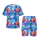thumbnail image 1 of Balery Bright Flowers Conjunto de Pijama Infantil de Manga Corta con Estampado – Ropa de Dormir de Algodón Suave-3X-Large, 1 of 6