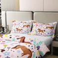 thumbnail image 4 of Caballo 100% Algodón Funda Nórdica Tamaño Twin,Gallping Ropa de Cama de Caballo para Niños Adolescentes, 4 of 7