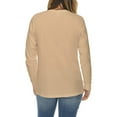 thumbnail image 2 of Plus Size Rose of Love Graphic Long Sleeve Crewneck Tee - Mushroom XL, 2 of 4