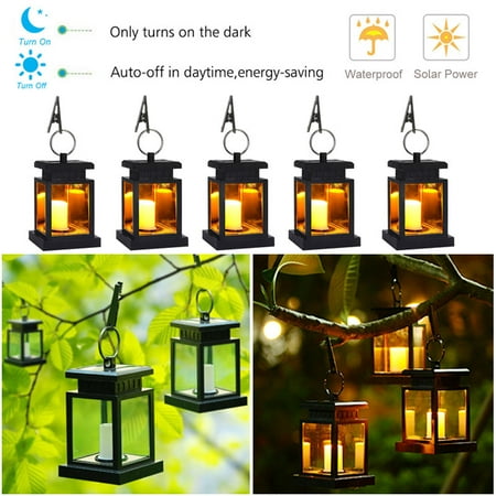 5 Pack Solar Lights Outdoor Led Lights Solar Powered Lantern