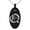 Black, variant on Stainless Steel Letter Q Initial Old English Monogram Engraved Small Oval Charm Pendant Necklace