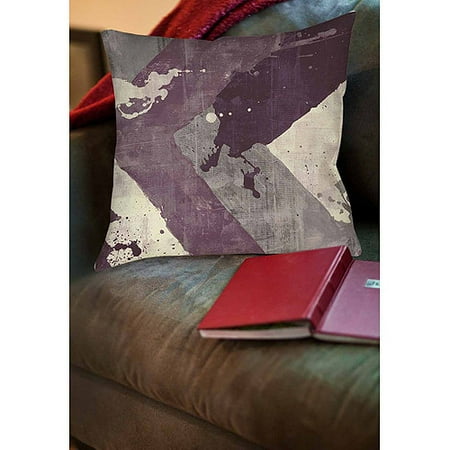 IDG Splatter No I Purple Indoor Pillow