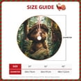 thumbnail image 3 of Kdxio Jungle Hat Bear Print Christmas Tree Skirt Christmas Xmas Tree Skirts Mat for New Year Holiday Christmas Party Decorations-36", 3 of 7