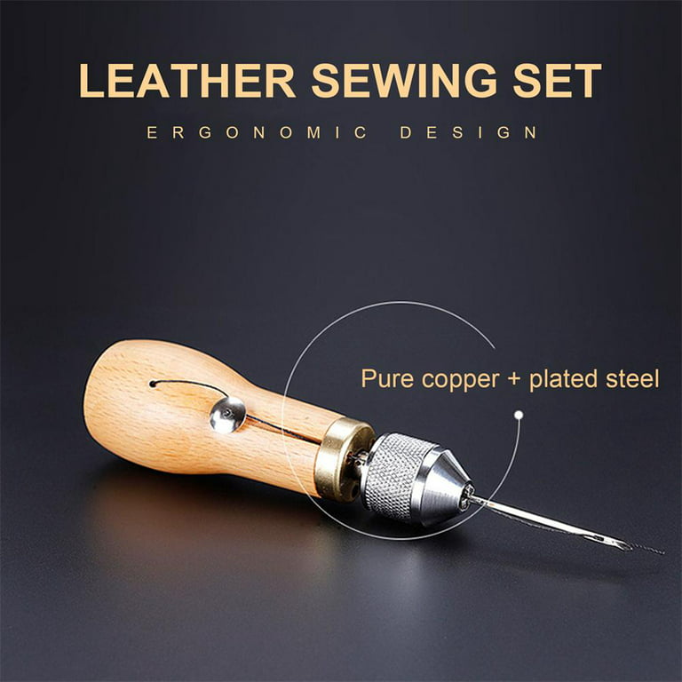 DIY Leather Sewing Awl Thread Kit Manual Sewing Machine Speedy