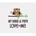 thumbnail image 3 of Inktastic Nana and Papa Love Me Baby Girl Baby Bandana Bib, 3 of 4