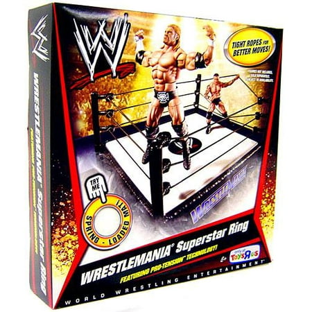 WWE Wrestling Superstar Rings Wrestlemania Superstar Ring Action Figure Playset - Walmart.com