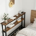 thumbnail image 2 of 5.9"W Narrow Console Table, 2 Tier Skinny Behind Couch Table for Living Room, Slim Sofa Table with Adjustable Shelf, Industrial Hallway Table for Entryway, Foyer, 2 of 9