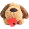 thumbnail image 1 of Juguete para cachorros, ayuda conductual, latido del corazón, mascota de peluche cálido, perro esquí esquí Gafas de esquí, 1 of 5