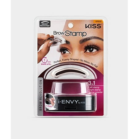 i-Envy by Kiss Brow Stamp for Perfect Eyebrow (KPBS02 - Ebony/Natural