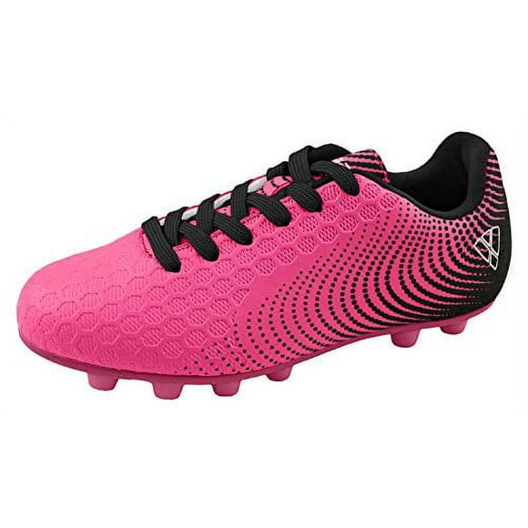 Vizari Kids Stealth FG Outdoor Firm Ground Soccer Shoes/Cleats | for Boys and Girls (Pink/Black, 4.5 Big Kid)