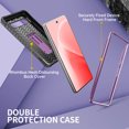thumbnail image 2 of FITO For Google Pixel 7A Case, Rubber Shockproof Full-Body Phone Case with Kickstand (Purple), 2 of 7