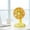 D, variant on Round Base Fan, Rechargeable Portable Desktop Fan, Ideal Gift Choice, Suitable for Dormitories, Offices, And Travel