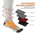 thumbnail image 5 of COMOPIO Heated Socks for Men Women 4000mAh Rechargeable Electric Heating Socks Warm Winter Thermal Socks for Skiing Hiking Camping Hunting, 5 of 8