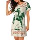 thumbnail image 2 of Fotbe West Cowboys Bata de Dormir para Mujer con Estampado, Camisón de Algodón de Manga Corta, Ropa de Dormir Casual, 2 of 6