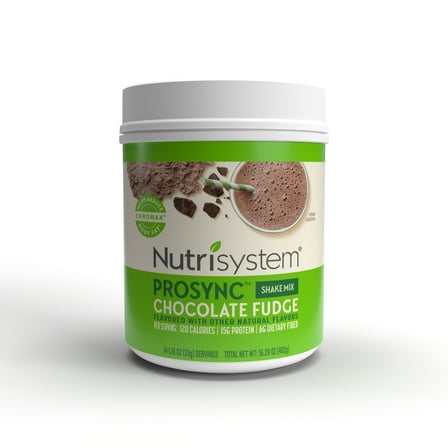 Nutrisystem Prosync Meal Replacement Shake, 15g of Protein Nutrition Drink Mix, Chocolate Fudge, 16.3 oz