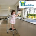 thumbnail image 4 of Bundaloo Support Step Stool | Best Foot Stool for Hospital Bed, Kitchen Shelving, & Bath Tub | Non-Slip Rubber Handle, Platform, & Feet for Extra Safety | For Adults & Kids in Home or Medical Setting, 4 of 6