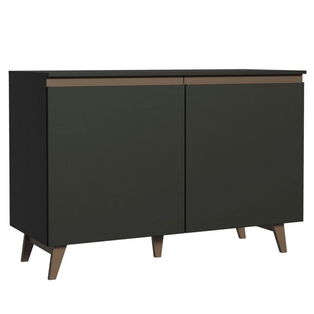 Mueble de Cocina Madesa Reims 2 Puertas Negro 120 cm